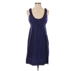 Castle Starr Dark Blue Lightweight Silk Casual Dress Size 2